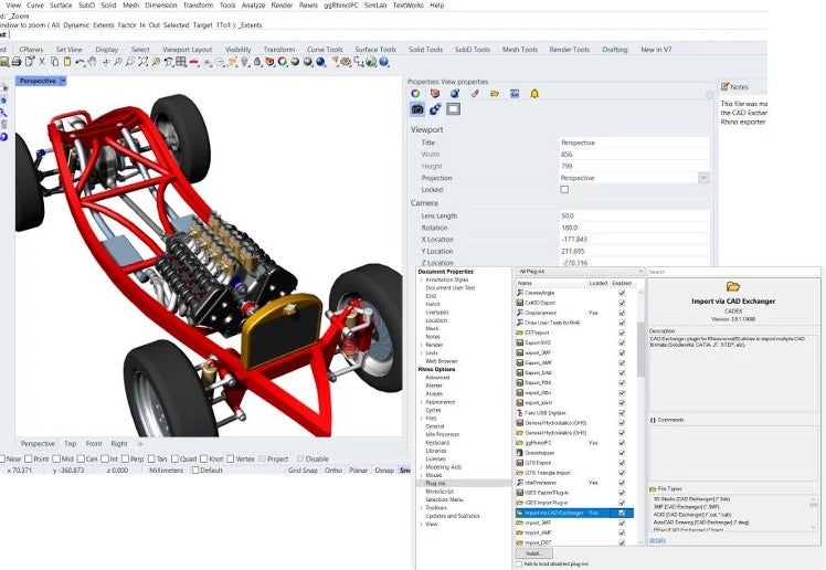 CAD Exchanger Rhinoceros Plugin