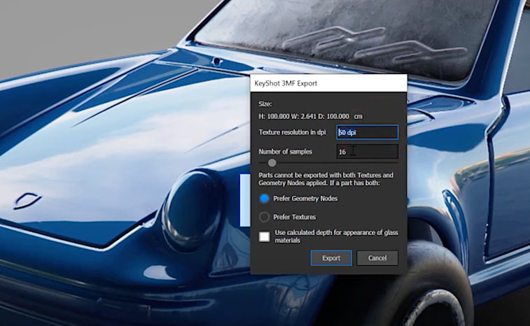 How to Export 3MF from Keyshot for Full Color 3D Printing (Video)