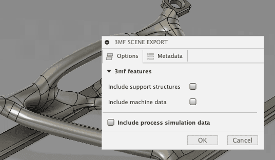 Export 3MF from Fusion 360 with Metadata 