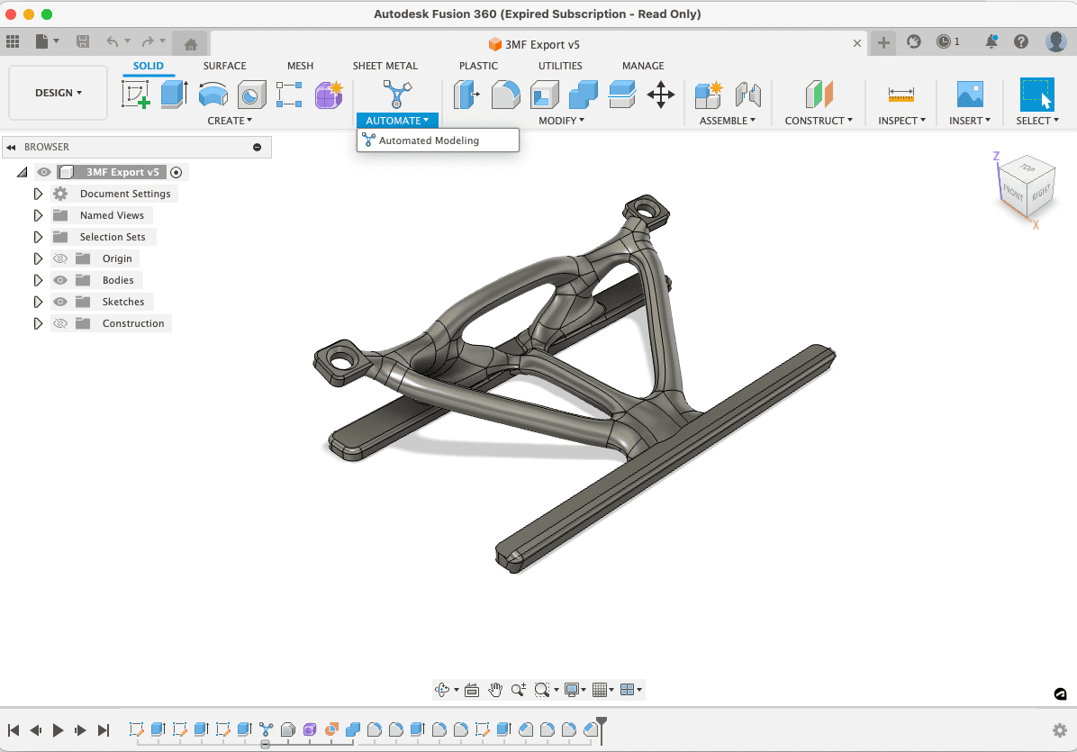 Export 3MF from Fusion 360 with Metadata 